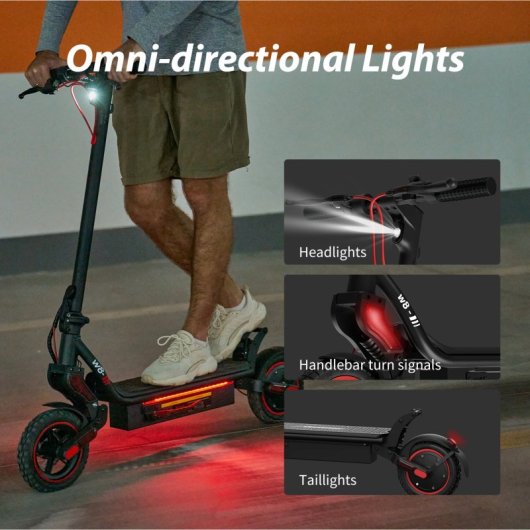 Patinete eléctrico iScooter 40km/h 40km de autonomía 500W plegable freno disco/tambor