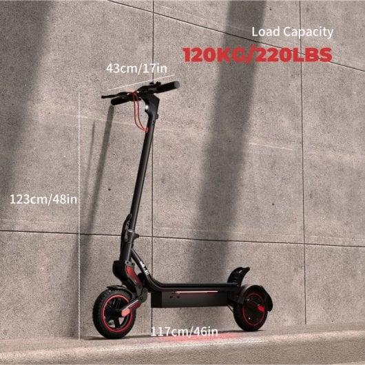 Patinete eléctrico iScooter 40km/h 40km de autonomía 500W plegable freno disco/tambor