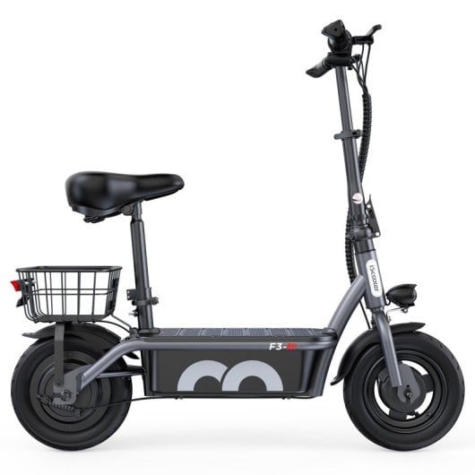 iScooter 45km/h 60km de autonomia 1000W scooter elétrica com assento e luzes LED