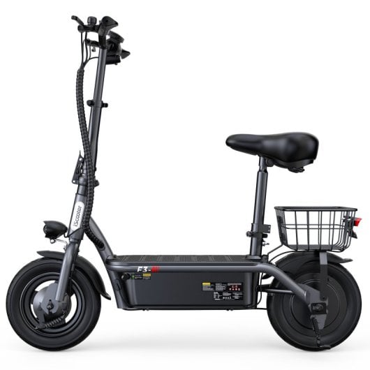 iScooter 45km/h 60km de autonomia 1000W scooter elétrica com assento e luzes LED
