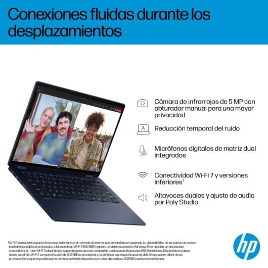 Portátil HP OmniBook X Flip 14? Ultra 7 258V 32GB 1TB SSD 3K Táctil IA Windows 11
