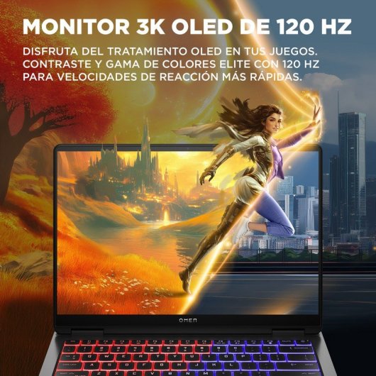 Portátil HP OMEN Transcend Laptop 14-fb1001ns Intel Core Ultra 7 255H 32GB RAM 1TB SSD RTX 5060 14" Reacondicionado