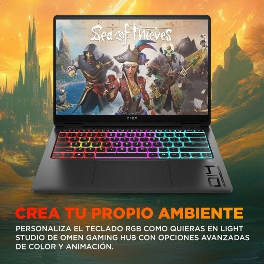 Portátil HP OMEN Transcend Laptop 14-fb1001ns Intel Core Ultra 7 255H 32GB RAM 1TB SSD RTX 5060 14" Reacondicionado
