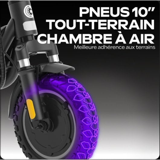 Scooter elétrica UrbanGlide 25km/h com autonomia de 25km e 350W com pneus de 10″ e suspensão dupla
