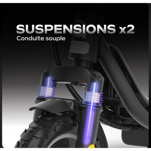 Scooter elétrica UrbanGlide 25km/h com autonomia de 25km e 350W com pneus de 10″ e suspensão dupla