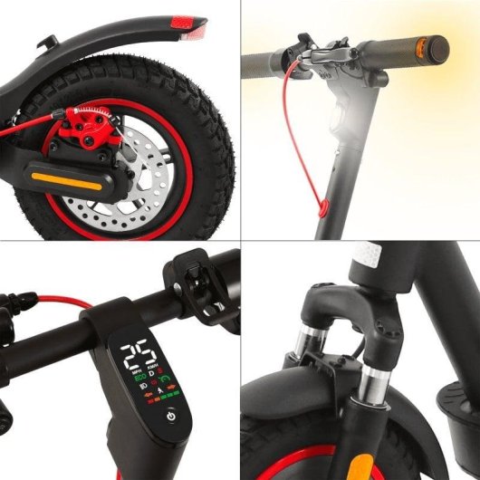 Patinete électrique UrbanGlide Ride 100MAX PLUS 250W 25km autonomie Roues 10" suspension double Noir