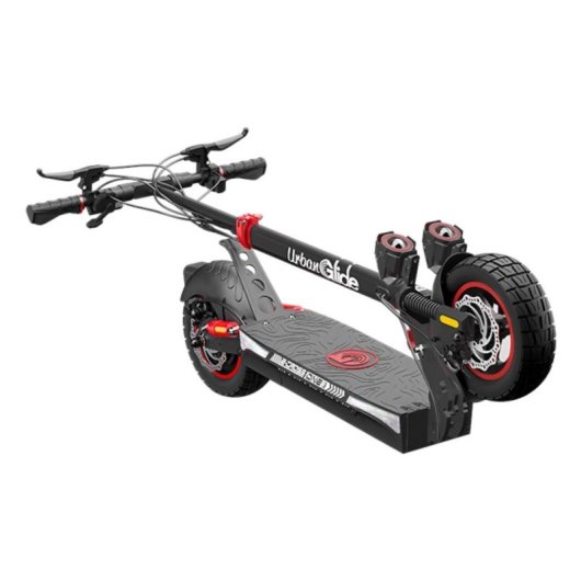 Elektroroller UrbanGlide 600W 40km Reichweite Quadruple Federung 10" Reifen Schwarz