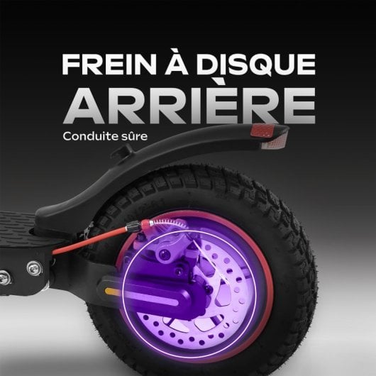 Scooter elétrica UrbanGlide 25km/h, autonomia de 30km, 350W, jantes de 10″, suspensão dupla LED