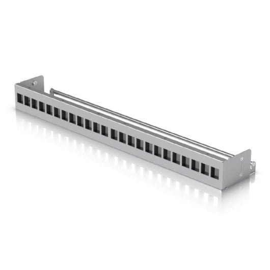 Ubiquiti UACC-Rack-Panel-Patch-Blank-24 Keystone Panel Grau 1U 24 Ports Management Bar