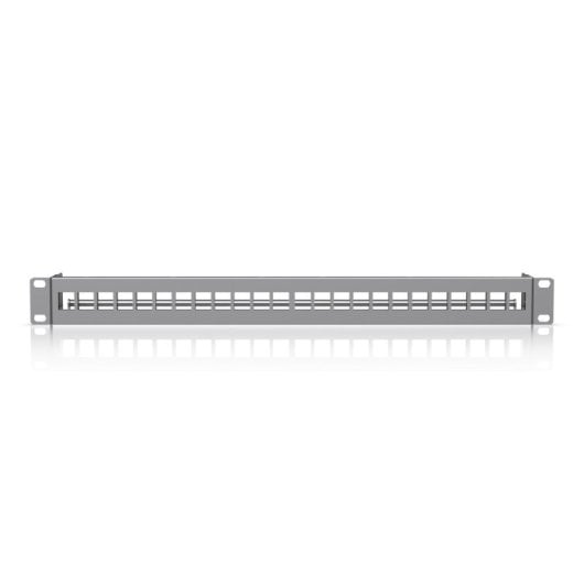 Ubiquiti UACC-Rack-Panel-Patch-Blank-24 Keystone Panel Grau 1U 24 Ports Management Bar