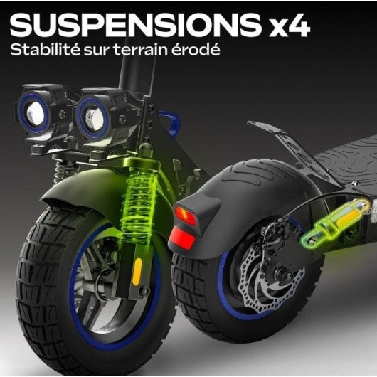 Monopattino elettrico UrbanGlide eCross ONE 600W Autonomia 50km Ruote tubeless 10'' Rosso