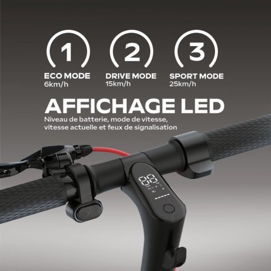Patinete eléctrico UrbanGlide 25km/h 20km de autonomía 350W plegable con ruedas 10? y LED
