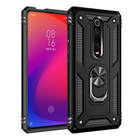 Funda Max Power Digital con anilla metálica 360°, doble silicona interna, antideslizante