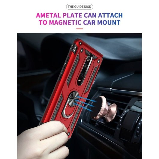Funda Max Power Digital con anilla metálica 360°, doble silicona interna, antideslizante