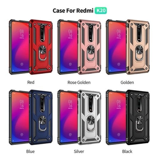 Funda Max Power Digital con anilla metálica 360°, doble silicona interna, antideslizante