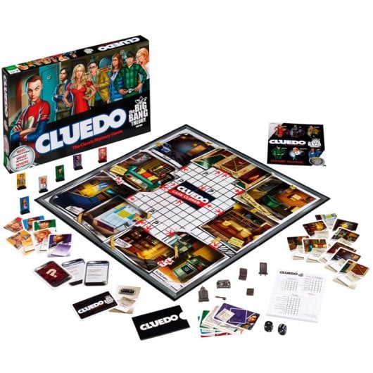 Jogadas Vencedoras The Big Bang Theory Jogo de Tabuleiro Cluedo Edição Dedução 2-6 Jogadores Idades 8+