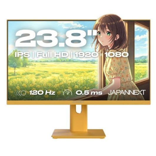 JAPANNEXT JN-IPS238G120F-HSP-YE 23.8" IPS FullHD 120Hz Altura Ajustable FreeSync