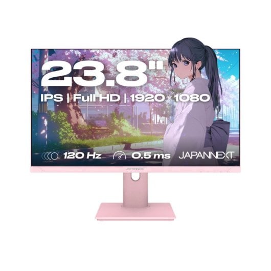 JAPANNEXT JN-IPS238G120F-HSP-PK Écran IPS FullHD 23,8 pouces 120 Hz, hauteur réglable, FreeSync