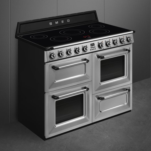 Fogão de Indução Smeg TR4110IX2 Aço Inox 110x60cm 3 Fornos 61L Classe A
