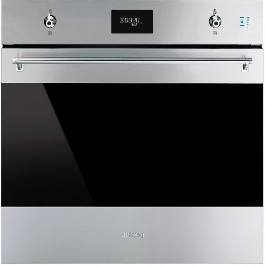 Forno elétrico Smeg CompactSteam Pyro Steam 68L em aço inoxidável com autolimpeza e vapor