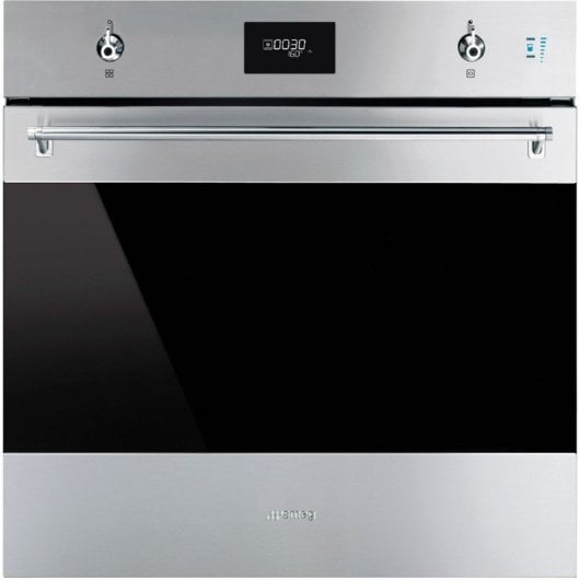 Forno elétrico Smeg CompactSteam Pyro Steam 68L em aço inoxidável com autolimpeza e vapor