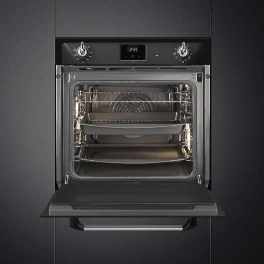 Horno eléctrico Smeg SOP6900TN 68L Negro Victoria pirolítico multifunción display LED