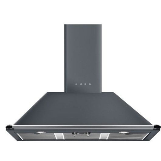 Exaustor decorativo de parede Smeg KT100GRE, 100 cm, função turbo, filtros em alumínio