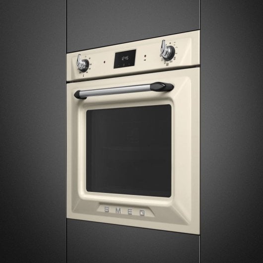 Horno eléctrico Smeg Victoria SF6905P1 68L Crema con sistema pirolítico y vapor