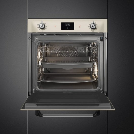 Horno eléctrico Smeg Victoria SF6905P1 68L Crema con sistema pirolítico y vapor