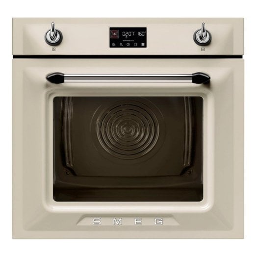 Horno eléctrico Smeg Victoria SOP6902S2PP 68L Crema con vapor pirolítico y display EvoScreen