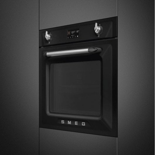 Horno eléctrico Smeg Victoria SOP6902S2PN 68L Negro pirolítico vapor LCD EvoScreen