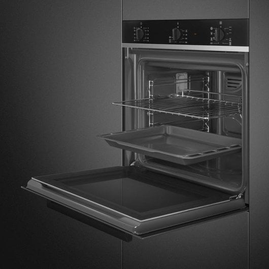 Four électrique Smeg Cucina SF64M3TB 70 L Noir multifonction intégré hydrolitique