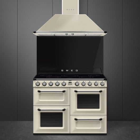 Cocina Smeg TR4110IP2 independiente crema 3 hornos eléctrico inducción 110x60cm