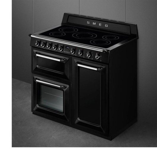 Cocina Smeg Victoria Inducción 100x60 cm Termoventilado Vapor Clean Acero Inoxidable