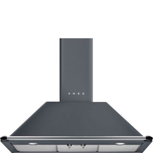 Campana extractora Smeg KT90GRE Extracción 90cm Victoria LED aluminio gris A 69dB