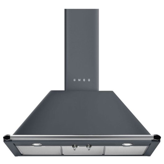 Campana extractora Smeg KT90GRE Extracción 90cm Victoria LED aluminio gris A 69dB