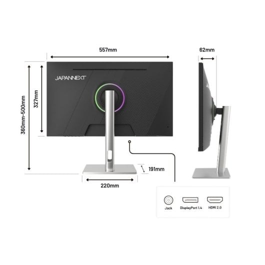 JAPANNEXT JN-IPS245G320F-HSP 24" IPS FullHD 320Hz 1ms Altura Ajustable FreeSync