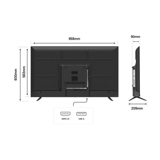 JAPANNEXT JN-i432TUR Enceintes IPS UltraHD 4K 43" FreeSync HDR10