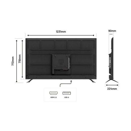 JAPANNEXT JN-IPS5503TUHDR 55" IPS UltraHD 4K HDR10 Altavoces FreeSync