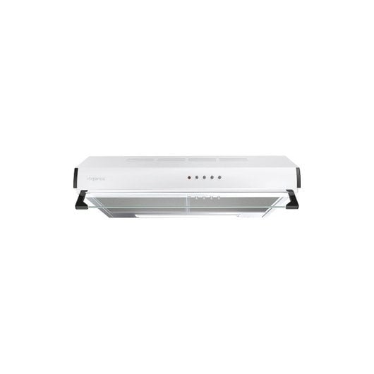 Mepamsa Konventionelle Dunstabzugshaube mit Filterung/Konduktion, 60 cm, 2 Motoren, weiße LED