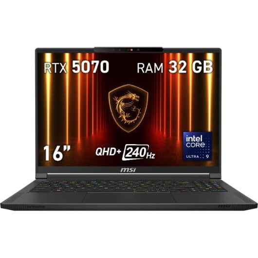 MSI Stealth 16 AI A2HWGG-047ES OLED Intel Core Ultra 9 285H 32GB 1TB SSD RTX5070 16" W11 Reacondicionado