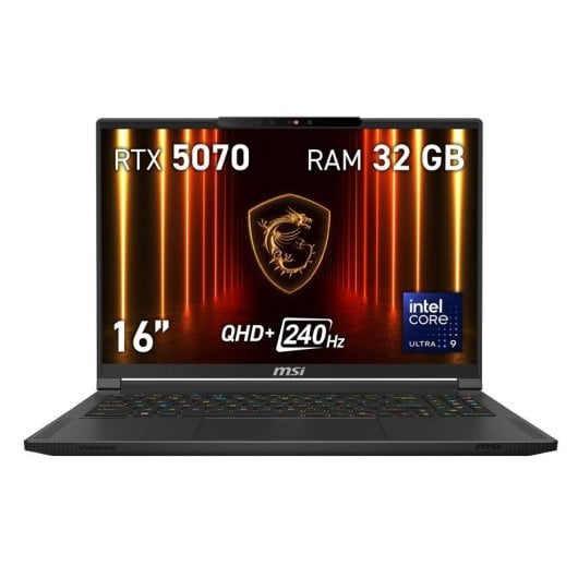 MSI Stealth 16 AI A2HWGG-047ES OLED Intel Core Ultra 9 285H 32GB 1TB SSD RTX5070 16" W11