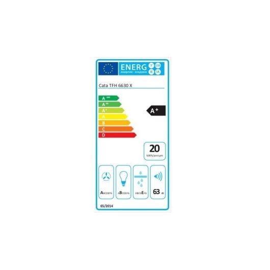Campana extractora Cata Encastrada Canalizado/Recirculación 60cm display táctil y temporizador