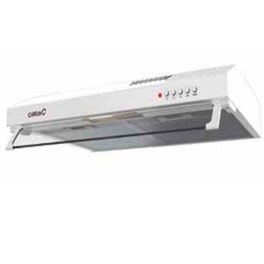 Campana extractora Cata Decorativa 195m³/h Succión silenciosa 3 velocidades LED inox/blanco