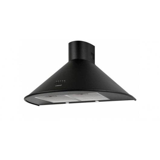 Campana extractora Cata Recirculación/Canalizado 60cm negra 3 velocidades filtro lavable