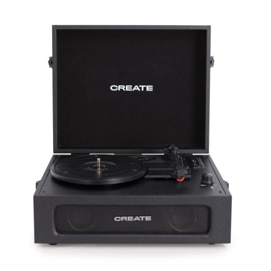 Tocadiscos Create Vintage Maletín 6W Bluetooth MP3 USB/SD/Micro-SD 3 Velocidades