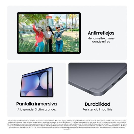Tablet Samsung Galaxy Tab S10+ 5G 12.4" 12GB/256GB Gris
