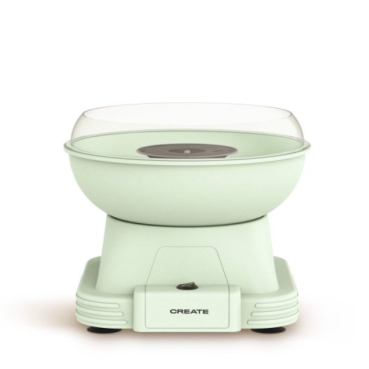 Máquina de Algodón de Azúcar CREATE Verde 500W Base Antideslizante Teflón 1,2m Cable