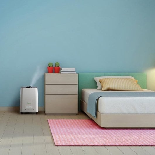 Humidificador MEACO Deluxe 202 HEPA 5.3L Nebulización Fría/Caliente 65m² Ionizador Aroma