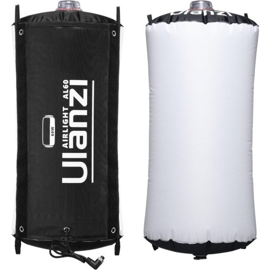 Luz LED insuflável Ulanzi AL60 2700K–6500K CRI≥96 2070 Lux com pega giratória dobrável
